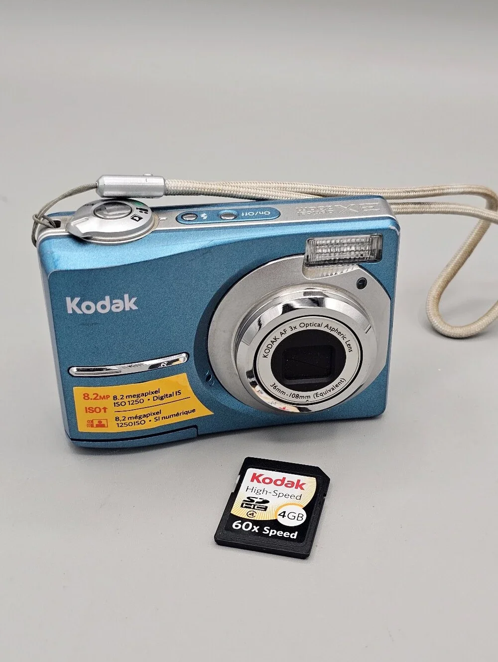 Kodak EasyShare C813 Digital Camera Blue 8.2MP 3x Optical Zoom Y2K Working w SD